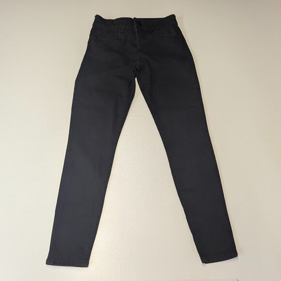 Democracy "Ab"solution® Skinny Leg Mid Rise Denim Ankle Jeggings Sz 2 Black - Picture 6 of 13